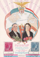 President Roosevelt USA Et Grand-Duchesse Charlotte Luxembourg - Cartes Souvenir