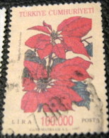 Turkey 1997 Flowers Euphorbia Pulcherrima 100000l - Used - Usados