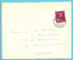 724N (-10%) Op Brief Met Stempel BEERNEM - 1946 -10 %