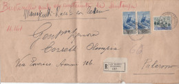 SAN MARINO 13.5.1950 /  PALERMO - Cover _ Lettera - Lire 55 + 10 X 2 - Lettres & Documents