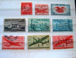 USA 1938 - 1949 - Airmail Planes Eagle Statue Of Liberty Bridge - Other & Unclassified