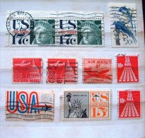 USA 1949 - 1971 - Airmail Planes Statue Of Liberty (perf. U. Kansas) Audubon Birds Stars Capitol - Altri & Non Classificati