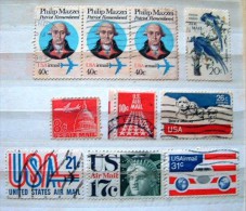 USA 1962 - 1980 - Airmail Planes Statue Of Liberty (perf. U. Kansas) Audubon Birds Stars Capitol Rushmore - Otros & Sin Clasificación