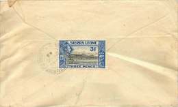 1943  Censored Letter To UK  SG  192 - Sierra Leone (...-1960)