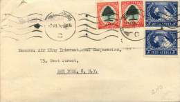 1948  Air Mail Letter To USA =  Bilingual Pairs  SG 119 And 125 - Covers & Documents