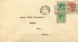 BAHAMAS  1939  Letter To USA   SG 149 X2, 151 - 1859-1963 Colonia Britannica