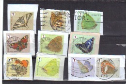 Volledige Serie Rolzegels Vlinder 2014 004 - Used Stamps
