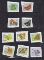 Volledige Serie Rolzegels Vlinder 2014 014 - Used Stamps
