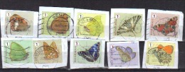 Volledige Serie Rolzegels Vlinder 2014 009 - Used Stamps