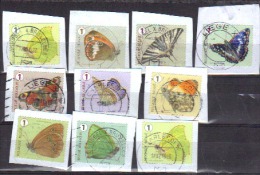 Volledige Serie Rolzegels Vlinder 2014 015 - Used Stamps