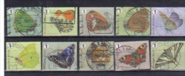 Volledige Serie Rolzegels Vlinder 2014 0ff Paper 001 - Used Stamps