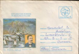 Romania - Postal Stationery Covers 1984 Used - Romanian Explorers In Polar Region - Emil Racovita,biologist - Polar Explorers & Famous People