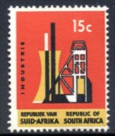 South Africa - 1967 Definitive 15c Industry (**) # SG 248 , Mi 323 - Unused Stamps