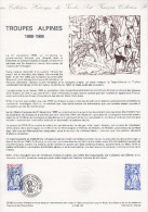 Document Philatélique Officiel De 1988 N° YT 2543 " TROUPES ALPINES ". Parfait état ! DPO - Militares