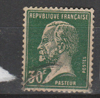 FRANCE N° 174 30C VERT TYPE PASTEUR GRIFFE BLANCHE BARRANT LE 30 C NEUF GOMME ALTEREE - Unused Stamps