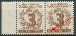 SBZ West-Sachsen 1946 Volkssolidarität Mit Plattenfehler 138 Y II Postfrisch - Neufs
