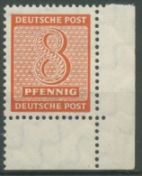 SBZ West-Sachsen 1945 Ziffern 130 X W Ecke Unten Rechts Aus Großbogen Postfrisch - Mint