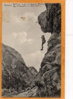Abseilen Austria 1907 Postcard - Climbing