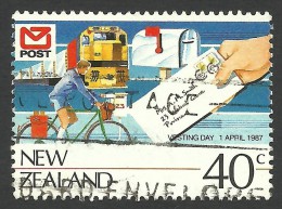 New Zealand, 40 C. 1987, Sc # 871b, Mi # 991, Used. - Usados