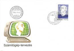 HUNGARY - 1988. FDC - Computer Animation - Graphic From Film Dilemma - FDC