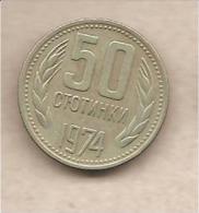 Bulgaria - Moneta Circolata Da 50 Stotinki - 1974 - Bulgarie