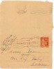 LBEL - FRANCE CARTE LETTRE TYPE PAIX 50c ARCACHON / BORDEAUX 15/8/1936 - Letter Cards