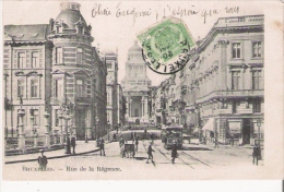 BRUXELLES RUE DE LA REGENCE (TRAMWAY)1904 - Avenues, Boulevards
