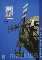 Slovakia - 2013 - Technical Moniments - Windmill In Holich - FDS (first Day Sheet) - Covers & Documents