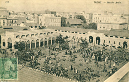 Tunis  Marché Arabe  Cpa - Tunisia