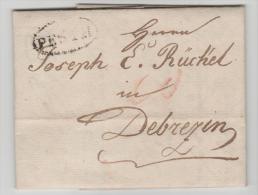 Ung132 /  UNGARN -  Pesth -Debrezin 1832 - ...-1867 Prephilately