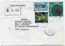 COTE D'IVOIRE LETTRE RECOMMANDEE PAR AVION DEPART PORT-BOUET 11-7-1979 POUR LA FRANCE (AFFRANCHISSEMENT DONT N°462A) - Ivory Coast (1960-...)