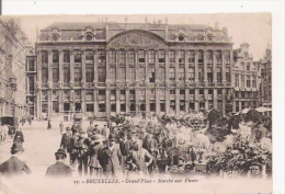 BRUXELLES 27 GRAND'PLACE MARCHE AUX FLEURS 1935 - Märkte