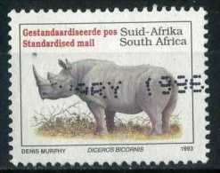 South Africa 1993 Mi 896 Rhinoceroses, Rhino, Diceros Bicornis - Oblitérés