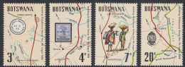 Botswana 1988 Centenary Of The Runner Post Mafeking-Gubulawayo. Mi 435-438 MNH - Botswana (1966-...)