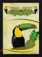 # PINEAPPLE TICO RICO Fruit Tag Balise Etiqueta Anhanger Ananas Pina Costa Rica Toucan Tucan Tucano Tukan - Fruits & Vegetables