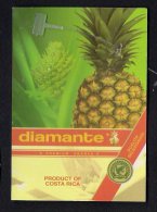 # PINEAPPLE DIAMANTE PREMIUM Fruit Tag Balise Etiqueta Anhanger Ananas Pina Costa Rica - Fruits & Vegetables
