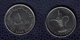 Emirats Arabes Unis UAE 2014 Pièce De Monnaie Coin Moeda 1 Dirham - Ver. Arab. Emirate