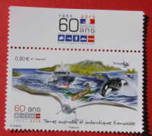 TAAF 2015  60ans Des TERRES AUSTRALES - Unused Stamps