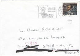 LUSSEMBURGO - LUXEMBOURG - 2000 - A Charles Quint - Flamme Visitez Nos Chateaux - Viaggiata Da Luxembourg Per Basse-Y... - Lettres & Documents