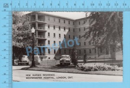 London Ontario  ( New Nurses Residence Westminster Hospital Old Car ) Carte Postale Post Card 2 Scans - London