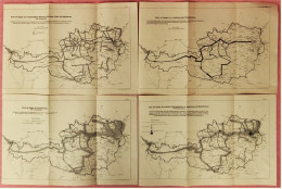 Österreich Ca. 1913  -  4 X Karten Mit Angaben Des Leistungsbedarfs , Elektrischer Arbeit Der Staatsbahnlinien - Eisenbahnverkehr