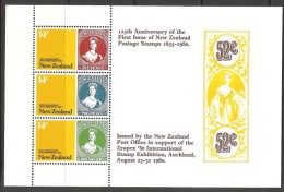 NEUSEELAND - NZ 1980 125 JAHRE NZ BRIEFMARKEN Mi BLOCK 4** - Unused Stamps