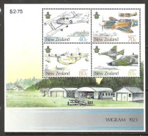 NEUSEELAND - NZ 1984 MILITÄR - FLUGZEUGE  Mi BLOCK 10** - Ungebraucht