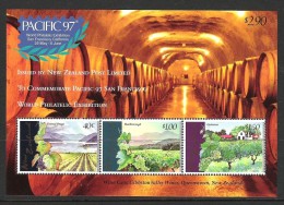 NEUSEELAND - NZ 1997 WEINBAU /  BRIEFMARKEN EXPO PAZIFIK  Mi BLOCK 66** - Neufs