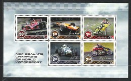 NEUSEELAND - NZ 2009 MOTORSPORT Block** - Unused Stamps