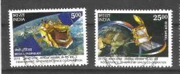 INDIA, 2015,   Joint Issue With France, Set 2v, 50 Years Space Programme, Satellite, Saral, Earth, FIRST DAY CANCELLED - Gebraucht