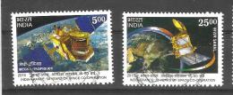 INDIA, 2015,   Joint Issue With France, Set 2v, 50 Years Space Programme, Satellite, Saral, Earth, FIRST DAY CANCELLED - Usados