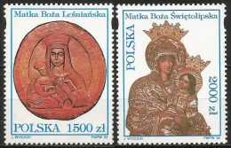 Poland 1993 Mi 3465-66 MNH Depictions Of The Virgin Mary (Complete Set) - Unused Stamps