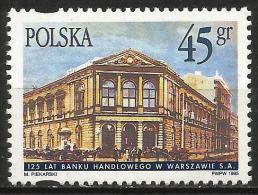 Poland 1995 Mi 3546 MNH Handlowy Bank, Warsaw, 125th Anniv. | Finance, Bank, Banking - Unused Stamps
