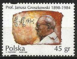 Poland 1995 Mi 3564 MNH Prof.Dr. Janusz Groszkowski (1898-1984), Physicist - Neufs